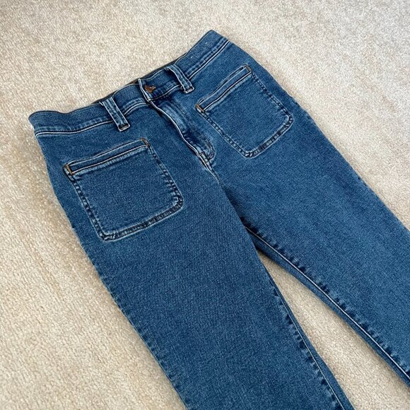 Madewell Mid Rise Kick Out Blue Jeans 30 - Picture 3 of 10